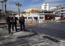 La cubierta del parking Voramar y el Paseo Marítimo listo en unos días