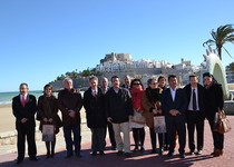 La delegación de Saint-Pol-de-Léon visita Peñíscola durante su estancia en Benicarló