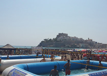 La Playa Norte de Peñíscola, escenario de un multitudinario torneo de watervoley